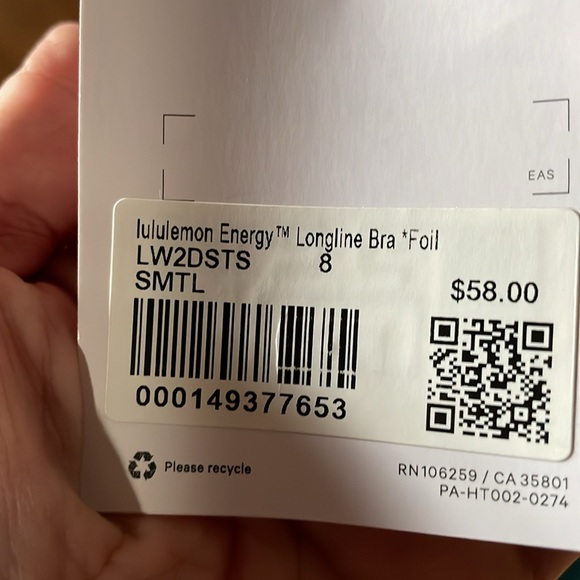 NEW Lululemon Energy Longline Bra *Medium Support, B-D Cups Foil
Storm Teal - Picture 6 of 6